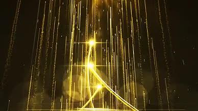 震撼金色粒子穿梭年会晚会开场AE模板视频的预览图